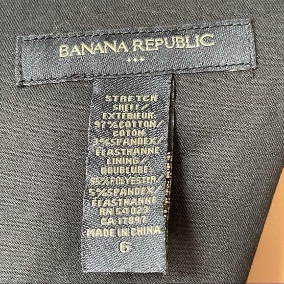 Banana Republic Black Front Pockets Sheath Dress Size 6 - Picture 11 of 11